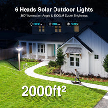 Load image into Gallery viewer, SZPOWER 6 Heads Solar Flood Lights