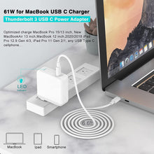 Load image into Gallery viewer, SZPOWER 61W USB C Charger Power Adapter