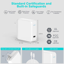 Load image into Gallery viewer, SZPOWER 61W USB C Charger Power Adapter