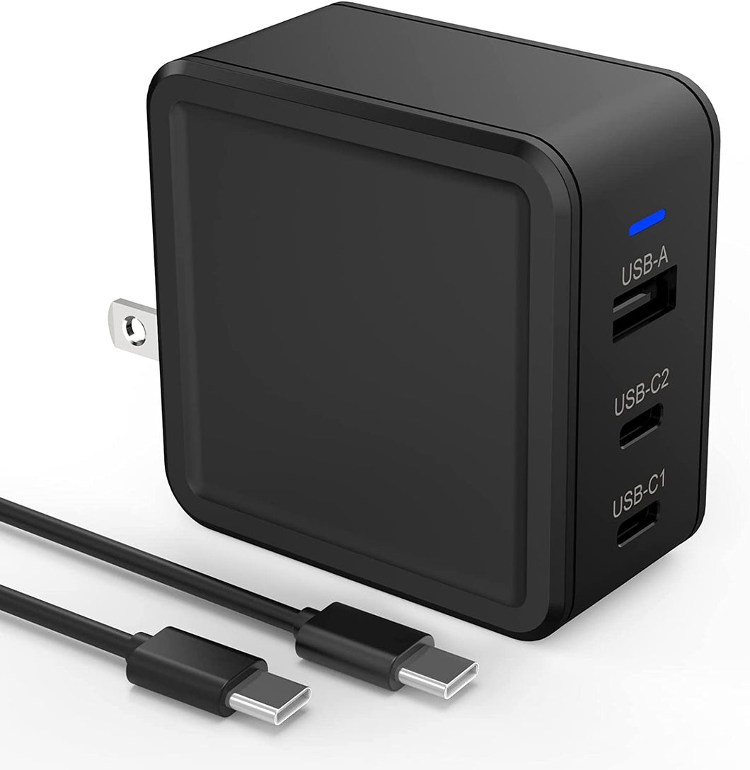 SZPOWER 65W 3 Port USB C PD Wall Charger